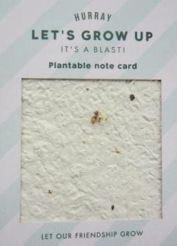 Plant Card "Let's grow up"